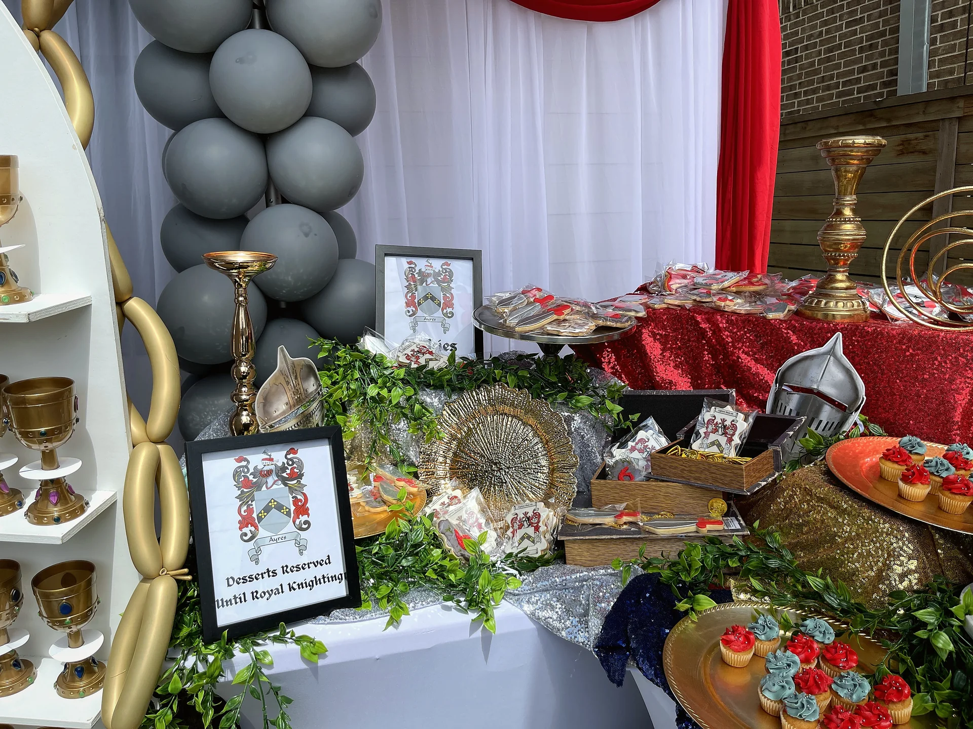 Barron's Knight Themed Birthday Party: celebration detail 33 from a Poppin Kids birthday party in Houston